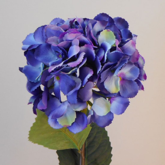 Large Artificial Hydrangeas Midnight Purple 80cm Artificial Flowers